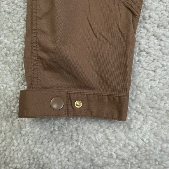 Anthropologie Ellie Embroidered Utility Pants Brown 0 - Picture 6 of 10